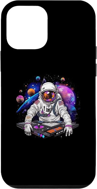 Photo 1 of iPhone 12  Retro Spaceman Astronaut Psychedelic Playing Music Musicians Case look at photo