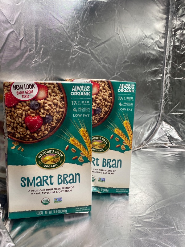 Photo 2 of Nature's Path Organic Smart Bran Cereal, 10.6 Ounce, Non-GMO, 17g Fiber, 4g Protein 2 APCK 