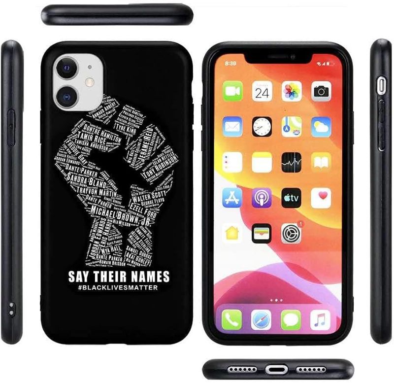 Photo 1 of Superious Say Their Names Black Lives Matter Human Rights Case with Full Protective Soft Grip Premium Silicone TPU Fashion Designer Cover Compatible with iPhone 7 Case, iPhone 8 Case, iPhone SE 2020