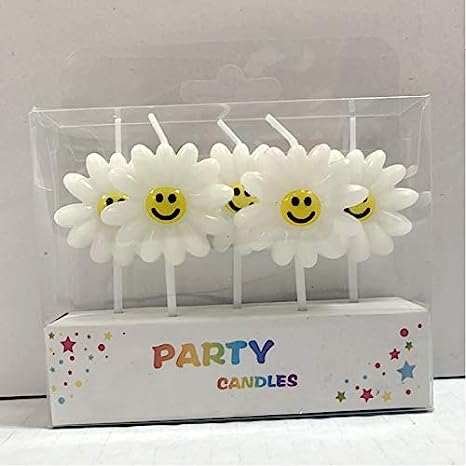Photo 2 of 2.95 Inch Birthday Number Candles, Glitter Pink Number Candles Cake Topper Butterfly Birthday Candles with Sequins for Anniversary Celebrations Supplies (Number 9) AND CheeseandU 5Pcs/Set Daisy Birthday Candles Cute Sunflower with Smile Face Birthday Cand