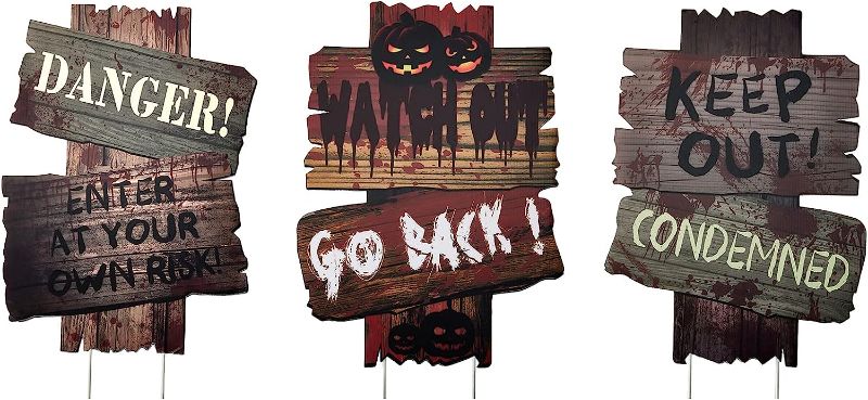 Photo 3 of Halloween Bundle: Witch Hat, Stress Toys, Pumpkin Face Stickers, Halloween Signs