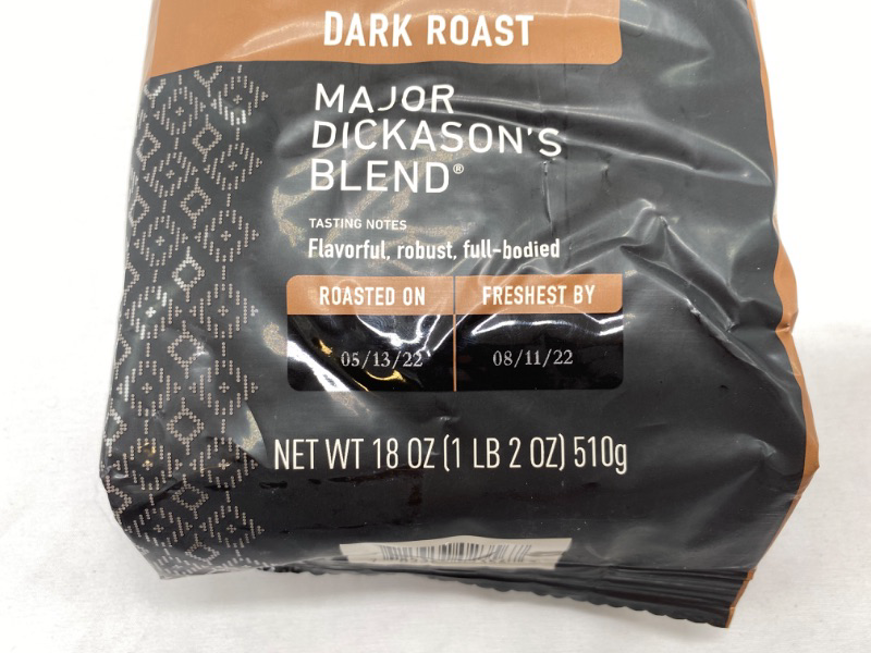 Photo 3 of Peet's Coffee, Dark Roast Ground Coffee - Major Dickason's Blend 18 Ounce Bag Major Dickason's 18 Ounce (Pack of 1)