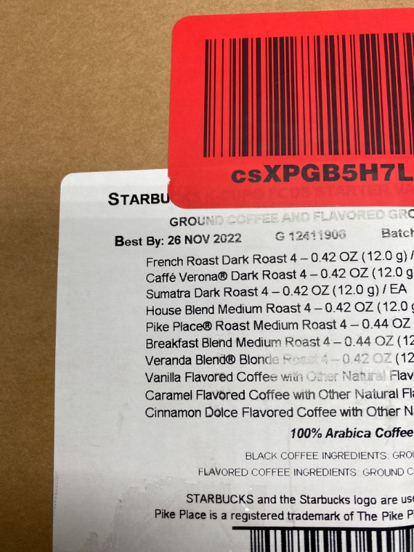 Photo 4 of Starbucks K-Cup Coffee Pods—Starbucks Blonde, Medium & Dark Roast Coffee—Variety Pack for Keurig Brewers—100% Arabica—1 box (40 pods total)