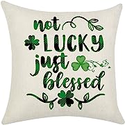 Photo 1 of St Patricks Day Throw Pillow Covers 20x20 Set of 4 Cushion Covers Pillow Cases for Home Outdoor Sofa Decoration?20 inch?