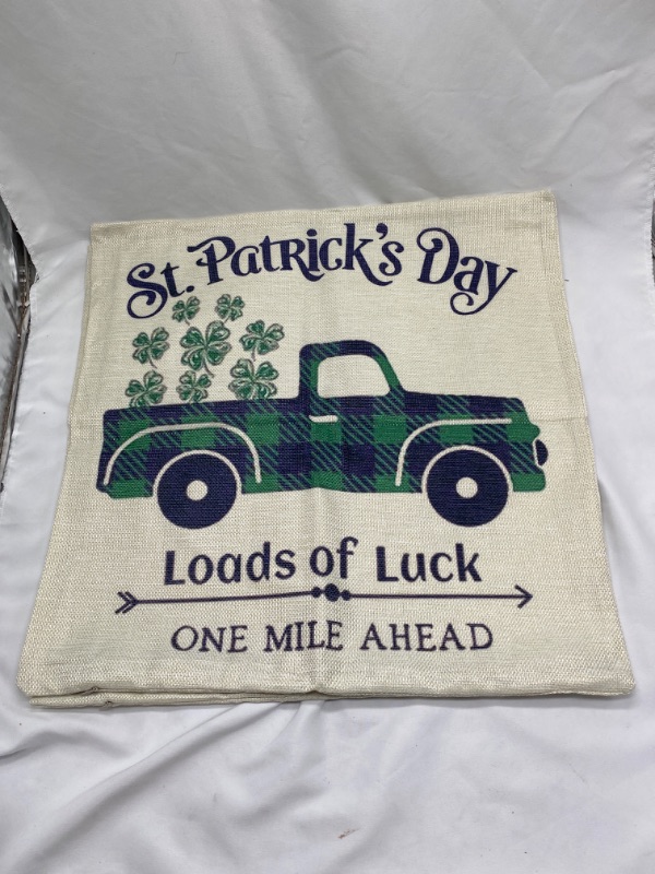 Photo 6 of St Patricks Day Throw Pillow Covers 20x20 Set of 4 Cushion Covers Pillow Cases for Home Outdoor Sofa Decoration?20 inch?