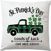 Photo 2 of St Patricks Day Throw Pillow Covers 20x20 Set of 4 Cushion Covers Pillow Cases for Home Outdoor Sofa Decoration?20 inch?