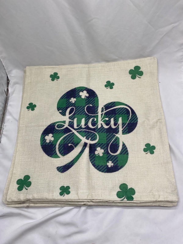 Photo 7 of St Patricks Day Throw Pillow Covers 20x20 Set of 4 Cushion Covers Pillow Cases for Home Outdoor Sofa Decoration?20 inch?