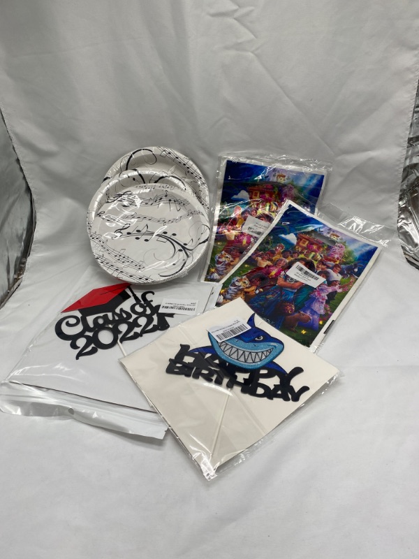 Photo 3 of Party Supplies Bundle: Plates, Gift Bags, Cake Toppers 