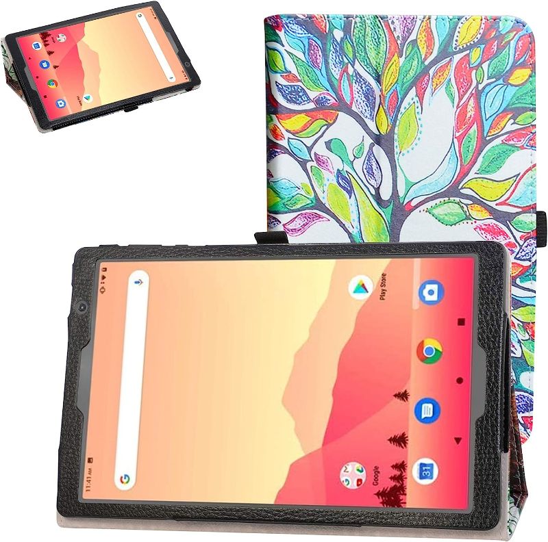 Photo 1 of Bige for Vankyo MatrixPad S20 Case,YUNTAB D107 Case,PU Leather Folio 2-Folding Stand Cover for Vankyo MatrixPad S20 /YUNTAB D107 10.1 inch Tablet PC,Love Tree