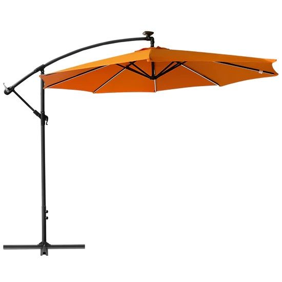 Photo 1 of Patio LED Offset Hanging Umbrella 10 Ft. 