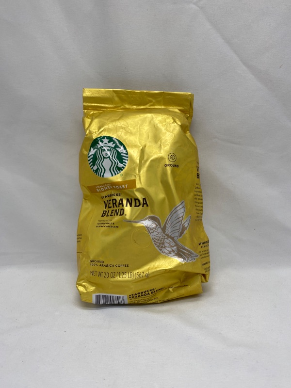 Photo 2 of Starbucks Veranda Blend Coffee, Blonde Roast Ground Coffee, Made with 100% Arabica Coffee, FlavorLock Packaging for Fresh Flavor, 20-Ounce Bag (Pack of 2) Veranda 1.25 Pound (Pack of 1)