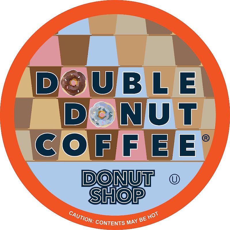Photo 2 of Double Donut Donut Shop Coffee Pods, Coffee Pods Donut Shop Medium Roast Blend, Single-Serve Pods for Keurig K Cup Brewer Machines, 80 Count Value Pack