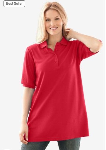 Photo 1 of Women Within Short-Sleeve Polo Tunic Size: 22/24 1X