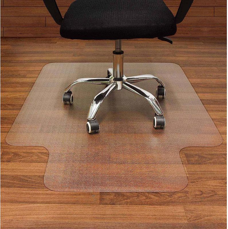 Photo 1 of AiBOB Office Chair Mat for Hardwood Floors, 36 X 48 in, Heavy Duty Floor Mats for Computer Desk, Easy Glide for Chairs, Flat Without Curling