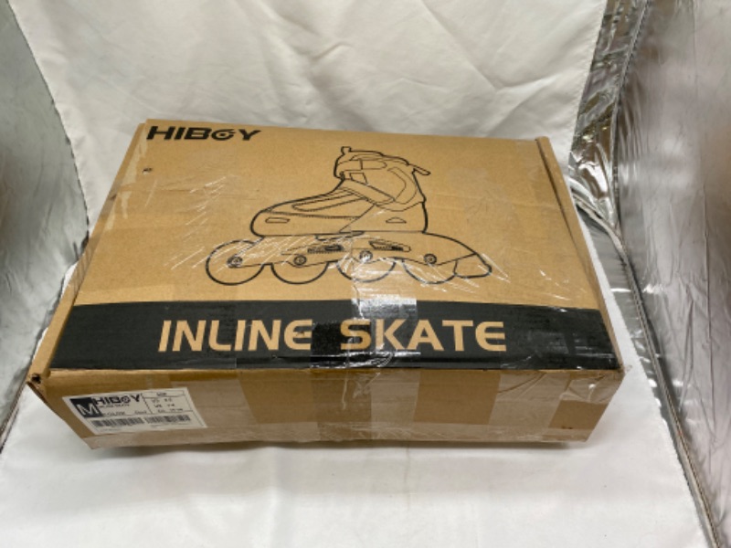Photo 3 of Hiboy Adjustable Inline Skates with All Light up Wheels, Outdoor & Indoor Illuminating Roller Skates for Boys, Girls, Beginners (Red, Medium-2-5) 