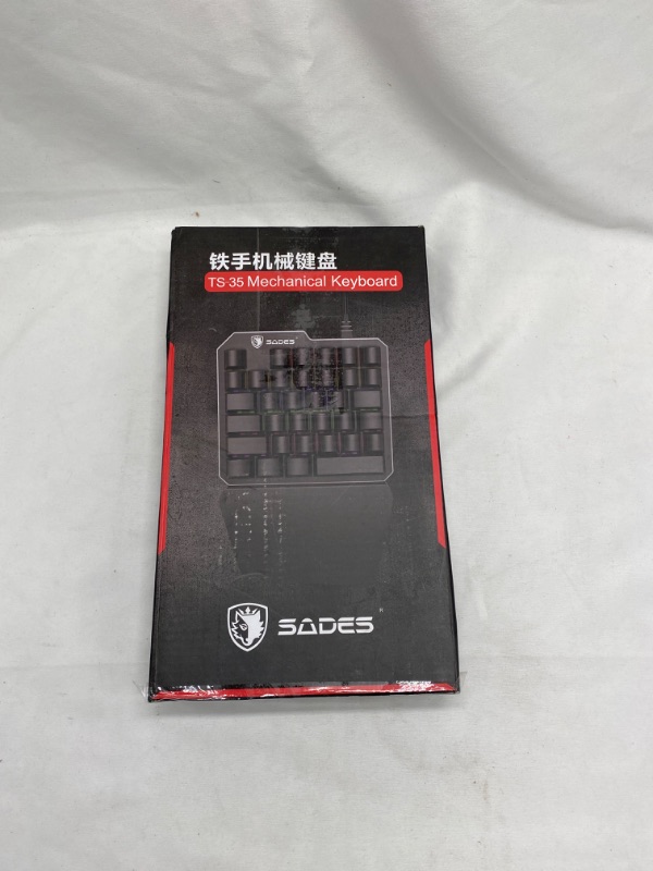 Photo 2 of (Black Switch)One-Handed RGB Mechanical Gaming Keyboard SADES Half Keyboard Gaming Keypad Small Gaming Keyboard for PUBG/Fps Games/LOL/APEX/CSGO/Rainbow Six