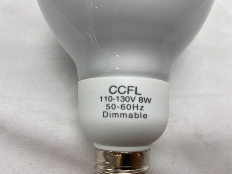 Photo 1 of BCR8W CCFL 50-60Hz 2700K Dimmable Lightbulbs (2 pcs)