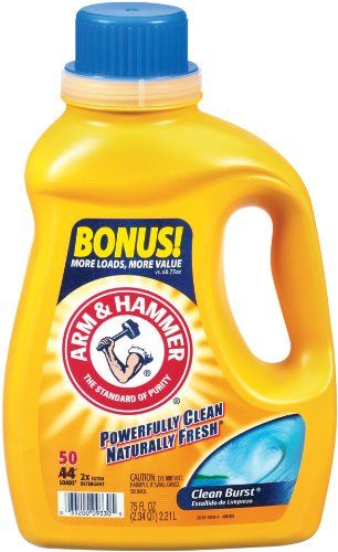 Photo 1 of Arm & Hammer Liquid Laundry 2X Concentrate Detergent, Clean Burst, 75 Ounce 50 LOADS