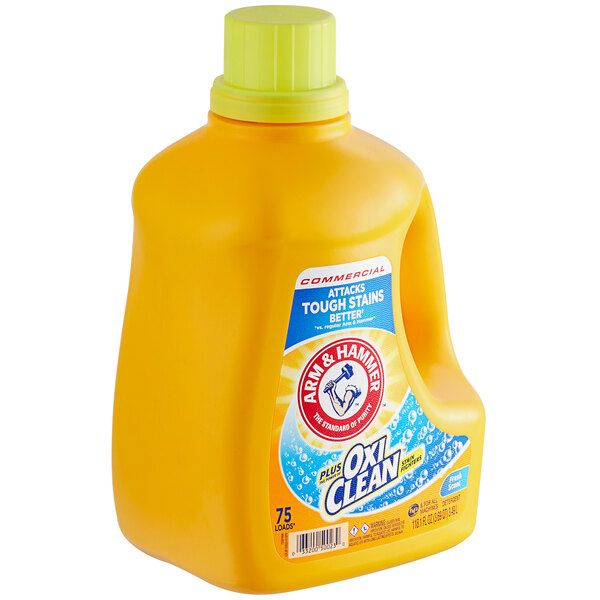 Photo 1 of Arm & Hammer Liquid Laundry plus OxiClean Stain Fighters, fresh scent, 122.5 Ounce 70 LOADS