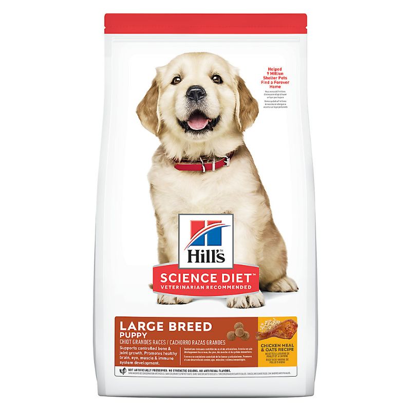 Photo 1 of Hill's Science Diet Large Breed Puppy Dry Dog Food - Chicken & Oatmeal 30lb bag