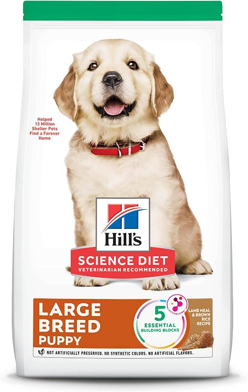 Photo 1 of Hill's Science Diet Puppy Large Breed Lamb Meal & Brown Rice Recipe Dry Dog Food, 33 lb. Bag
