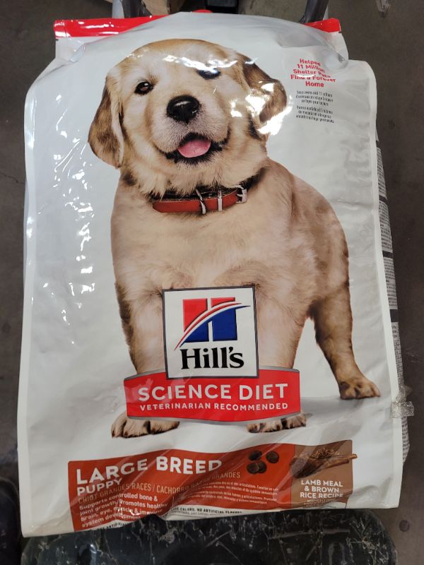 Photo 2 of Hill's Science Diet Puppy Large Breed Lamb Meal & Brown Rice Recipe Dry Dog Food, 33 lb. Bag
