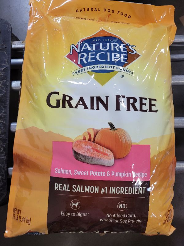 Photo 2 of Nature's Recipe Grain Free Salmon Dry Dog Food 12lb bag