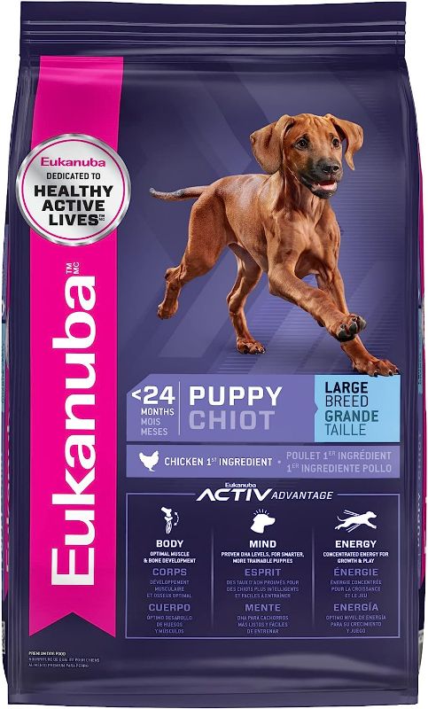 Photo 1 of Eukanuba Puppy Large Breed Dry Dog Food Chicken, 33 lb bag