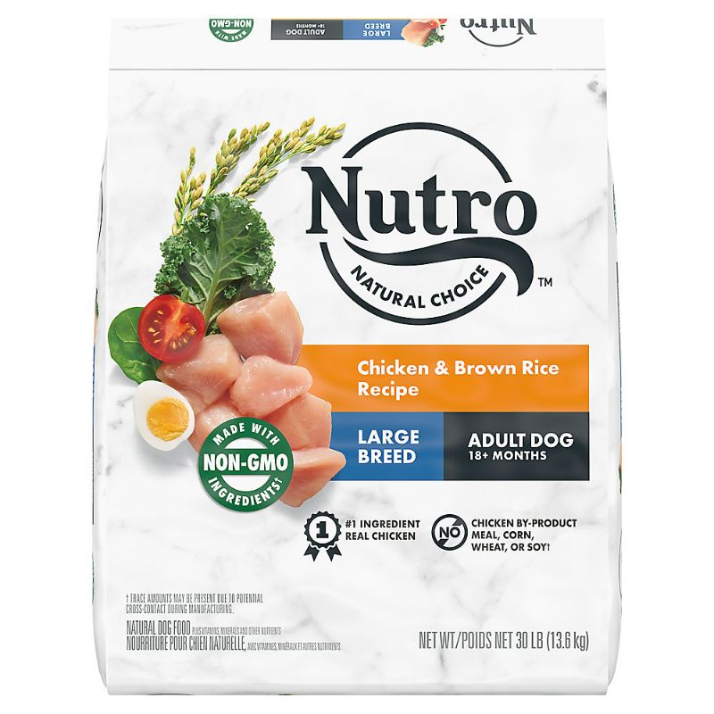 Photo 1 of Nutro Natural Choice™ Large Breed Adult Dry Dog Food - Non-GMO, Chicken & Brown Rice 30lbs
