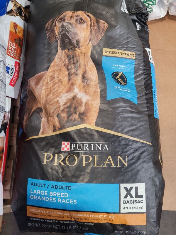 Photo 2 of Purina Pro Plan Specialized Large Breed Adult Dry Dog Food - High Protein, Chicken & Rice 47lbs
