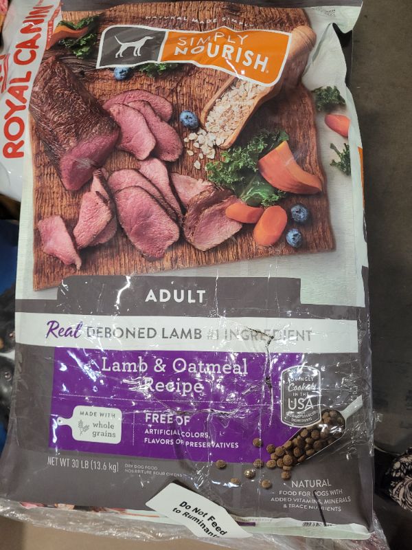 Photo 2 of Simply Nourish® Original Adult Dry Dog Food - Lamb & Oatmeal 30lbs