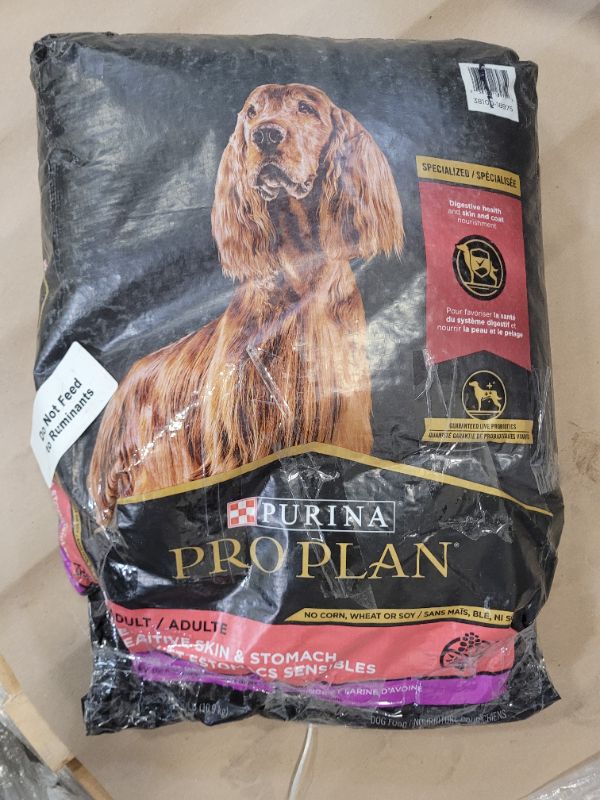 Photo 2 of Purina Pro Plan Sensitive Skin and Stomach Dog Food with Probiotics for Dogs, Turkey & Oat Meal Formula - 24 lb. Bag