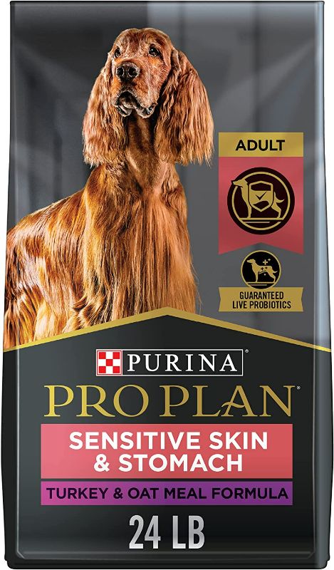 Photo 1 of Purina Pro Plan Sensitive Skin and Stomach Dog Food with Probiotics for Dogs, Turkey & Oat Meal Formula - 24 lb. Bag