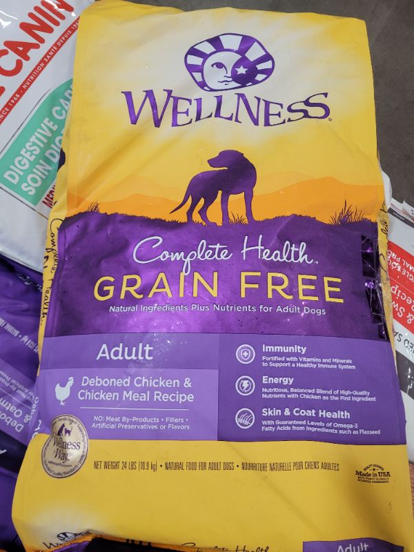 Photo 2 of Wellness® Complete Health Adult Dry Dog Food - Natural, Grain Free, Chicken & Chicken Meal 24lbs