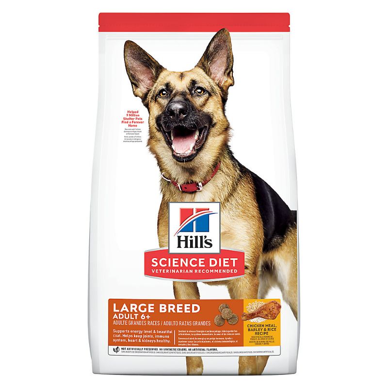 Photo 1 of Hill's® Science Diet® Large Breed Adult 6+ Dry Dog Food - Chicken Meal, Rice & Barley 33lbs
