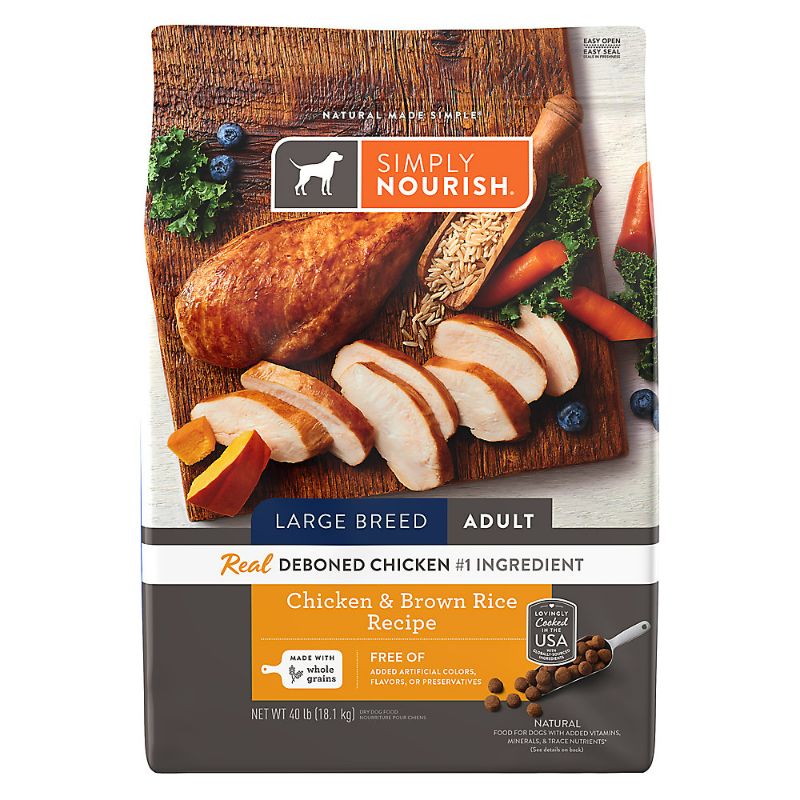 Photo 1 of Simply Nourish® Original Large Breed Adult Dry Dog Food - Chicken & Brown Rice 40lbs