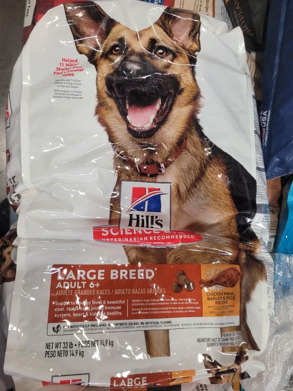 Photo 2 of Hill's® Science Diet® Large Breed Adult 6+ Dry Dog Food - Chicken Meal, Rice & Barley 33lbs