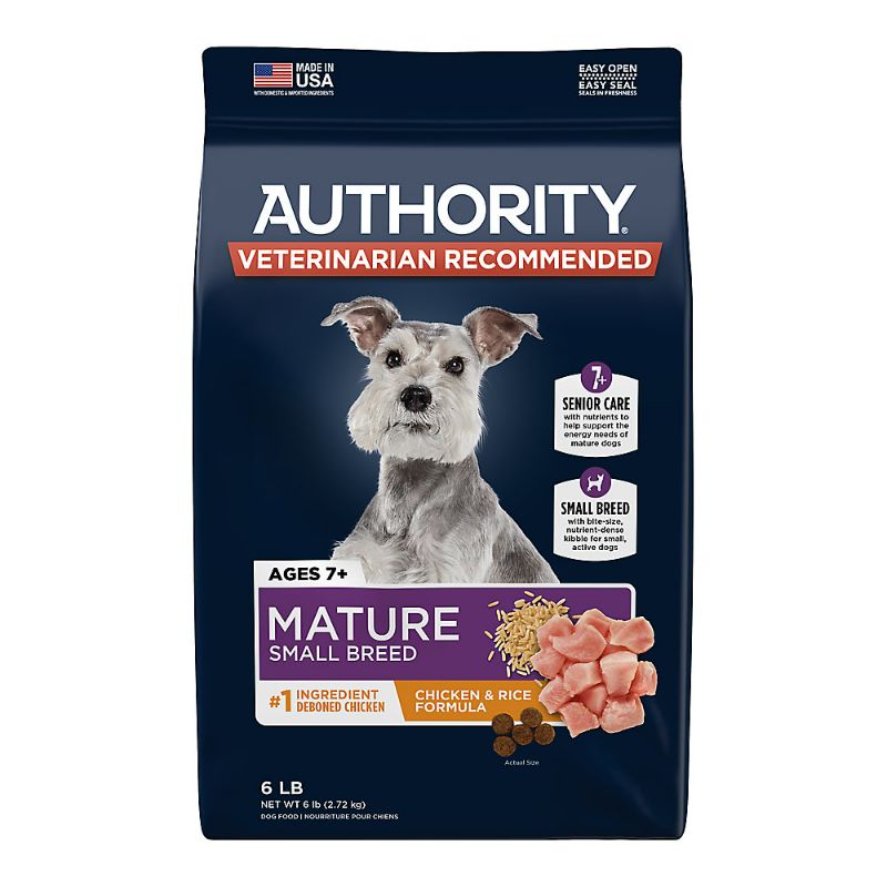 Photo 1 of Authority® Everyday Health Small Breed Senior Dry Dog Food - Chicken 6lbs