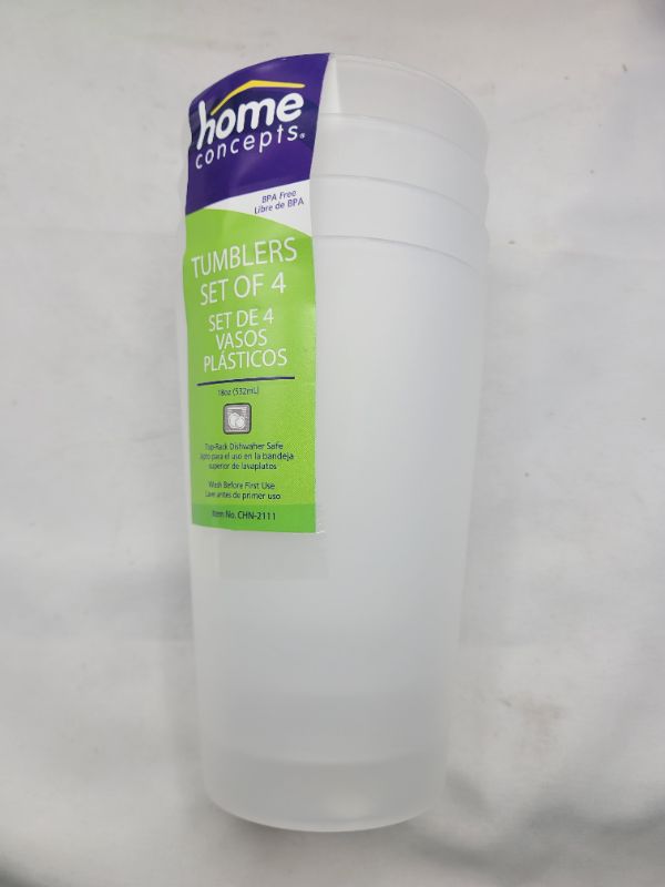 Photo 1 of 24 Count BPA Free 18oz Tumblers -White