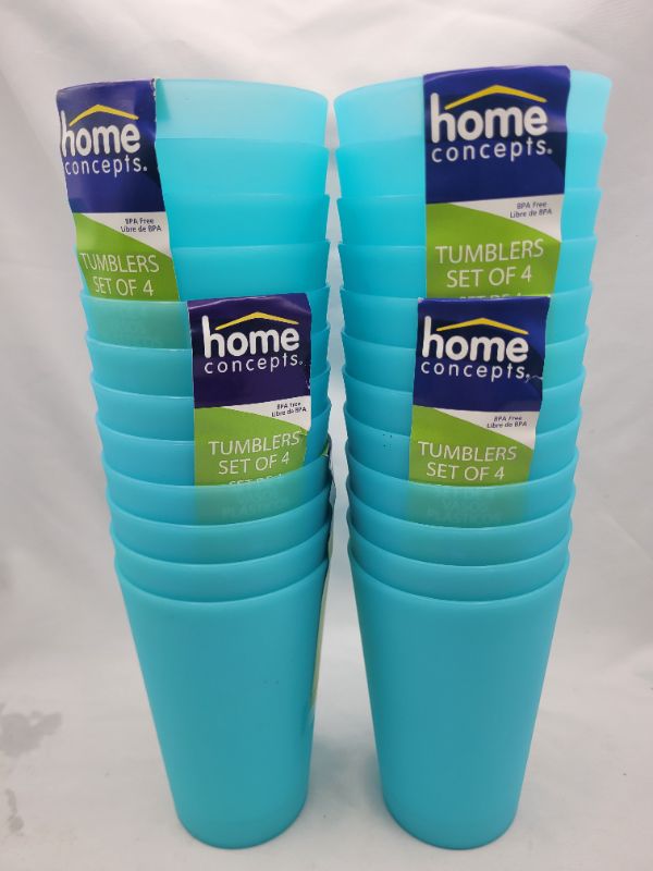 Photo 2 of 24 Count BPA Free 18oz Tumblers - light blue