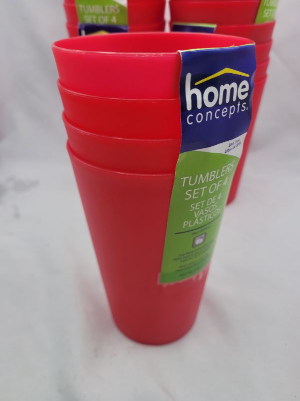 Photo 1 of 24 Count BPA Free 18oz Tumblers - Red