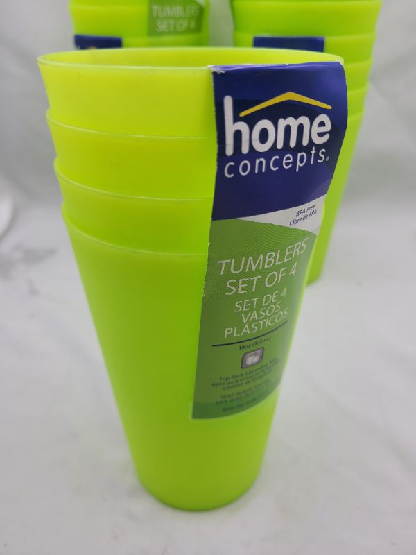 Photo 1 of 24 Count BPA Free 18oz Tumblers -green