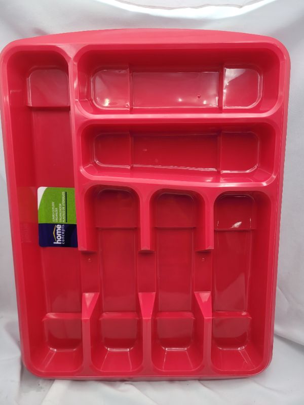 Photo 1 of 2 pack HomeConcepts Jumbo Cutlerty Drawer Organizer - red