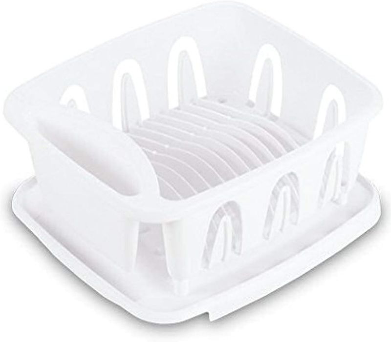 Photo 1 of HomeConcepts Dish Rack with Tray - White