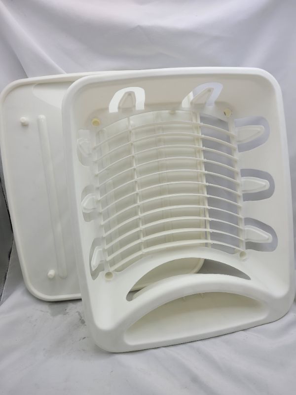 Photo 3 of HomeConcepts Dish Rack with Tray - White