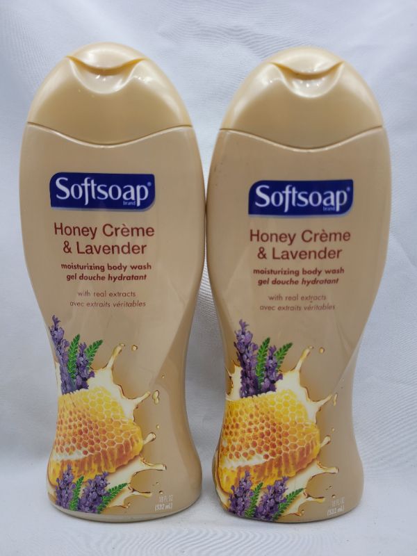 Photo 2 of Softsoap Moisturizing Body Wash, Honey Creme and Lavender, 18 Ounce (Pack of 2)