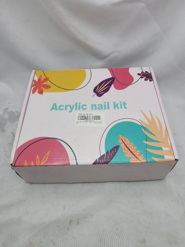 Photo 3 of Acrylic Nail Kit Set, Acrylic powder Shiny Glitter Nail Art Decoration Professional DIY Gel Nail Kit Manicure Set with Nail Dryes