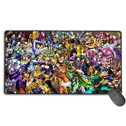 Photo 1 of JoJo's Bizarre Adventure Large Anime Mouse Pad XXL Extended Mat Desk Pad Gaming Mouse pad Long Non-Slip Rubber Mice Pads