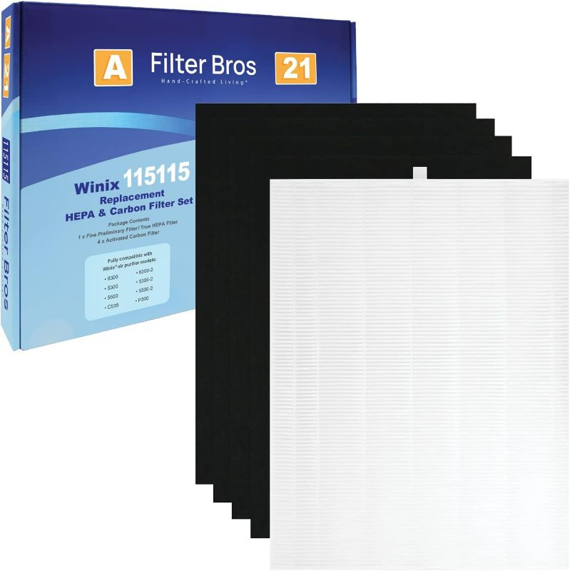 Photo 1 of Filter Bros 115115 Replacement HEPA Filter A Fits Winix Plasmawave 5500-2 5300-2