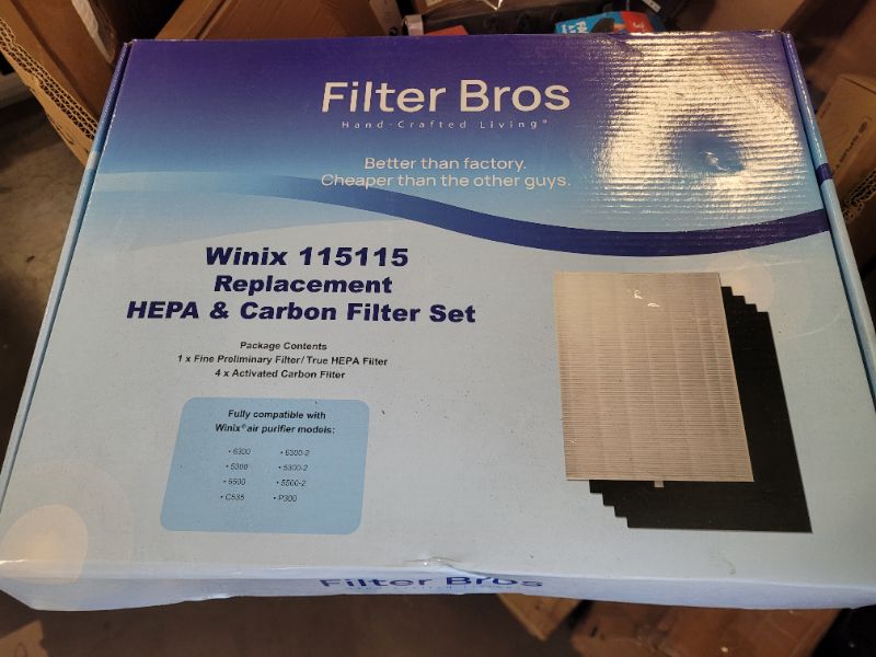 Photo 2 of Filter Bros 115115 Replacement HEPA Filter A Fits Winix Plasmawave 5500-2 5300-2